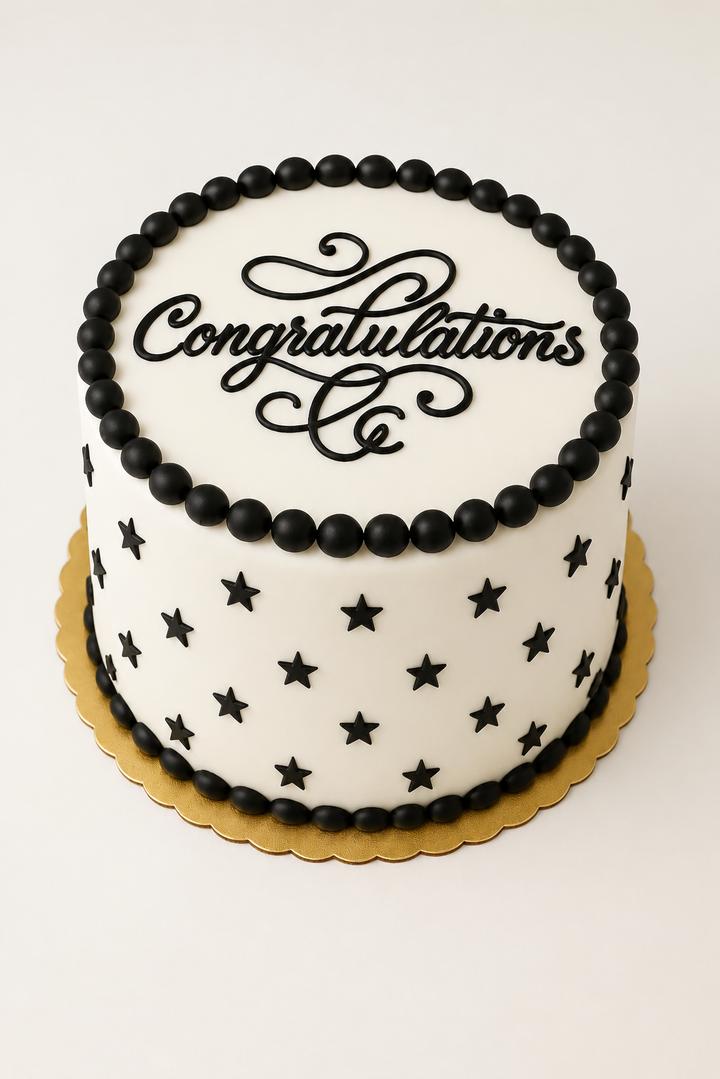 Stars Congratulations Cake